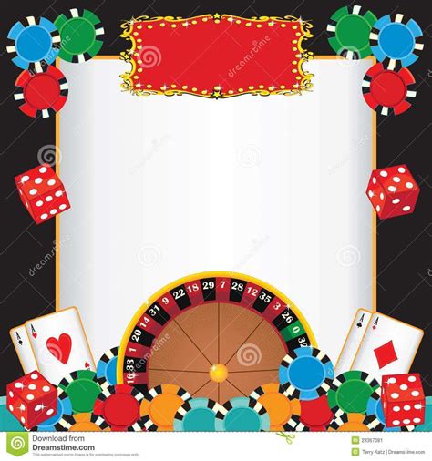 casino night flyer blank template